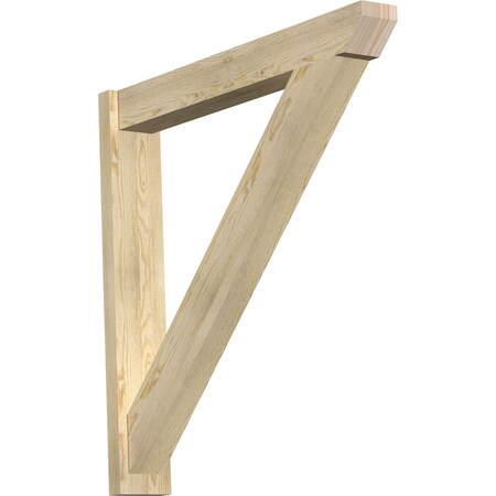 Ekena Millwork Traditional Slat Rough Sawn Outlooker, Douglas Fir, 6"W x 40"D x 40"H OUT06X40X40TRA06RDF